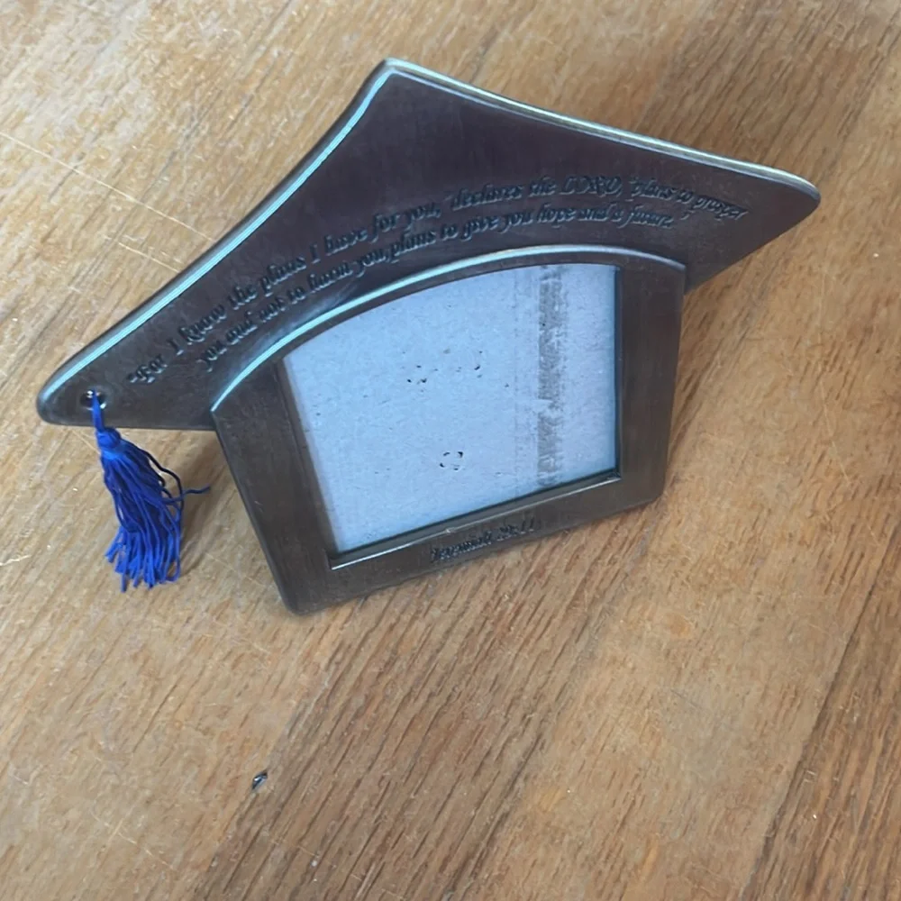 Picture frame for a graduate, great gift for students. Lovingly used.